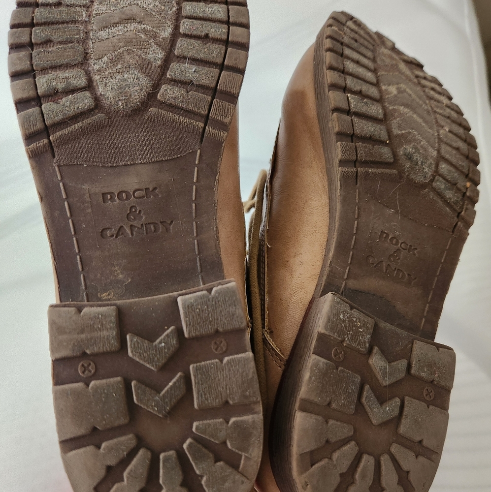 Rock & Candy Brown Ankle Boots